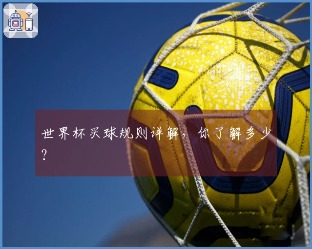 世界杯买球规则详解，你了解多少？